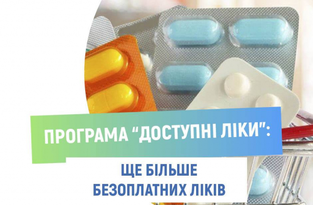 “Доступні ліки”: додано нові лікарські засоби